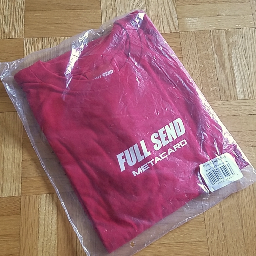 Brand New Full Send Metacard t shirt size large